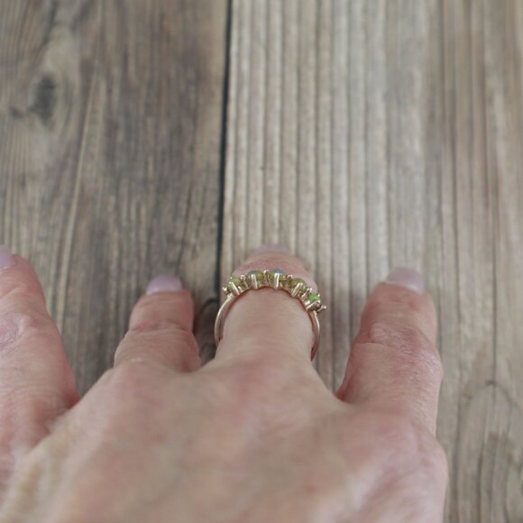 Sienna Opal Ring Womens Boho Bohemian Hippie Gypsy Pretty Gift Anniversary NWT - Picture 3 of 14